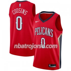 Män New Orleans Pelicans Tröja DeMarcus Cousins 0 Nike 2017-18 Röd Swingman